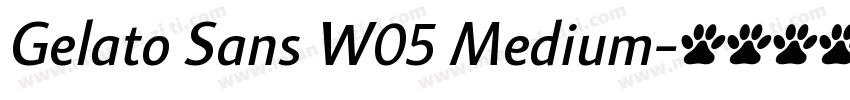 Gelato Sans W05 Medium字体转换